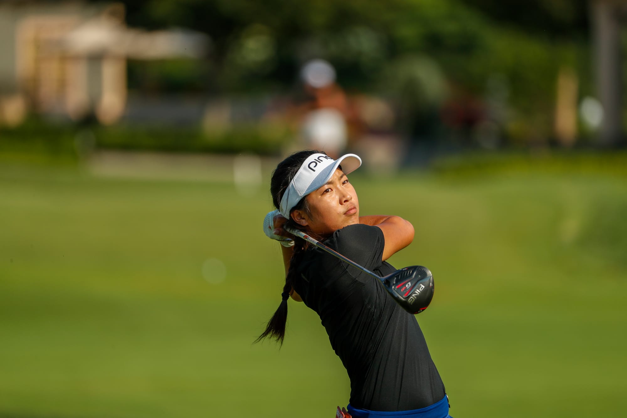 China's Ye Lei, the 2019 US Girls’ Junior champion, was eliminated by Gabriela Ruffels in the Round of 32. Picture by Chris Keane/USGA.