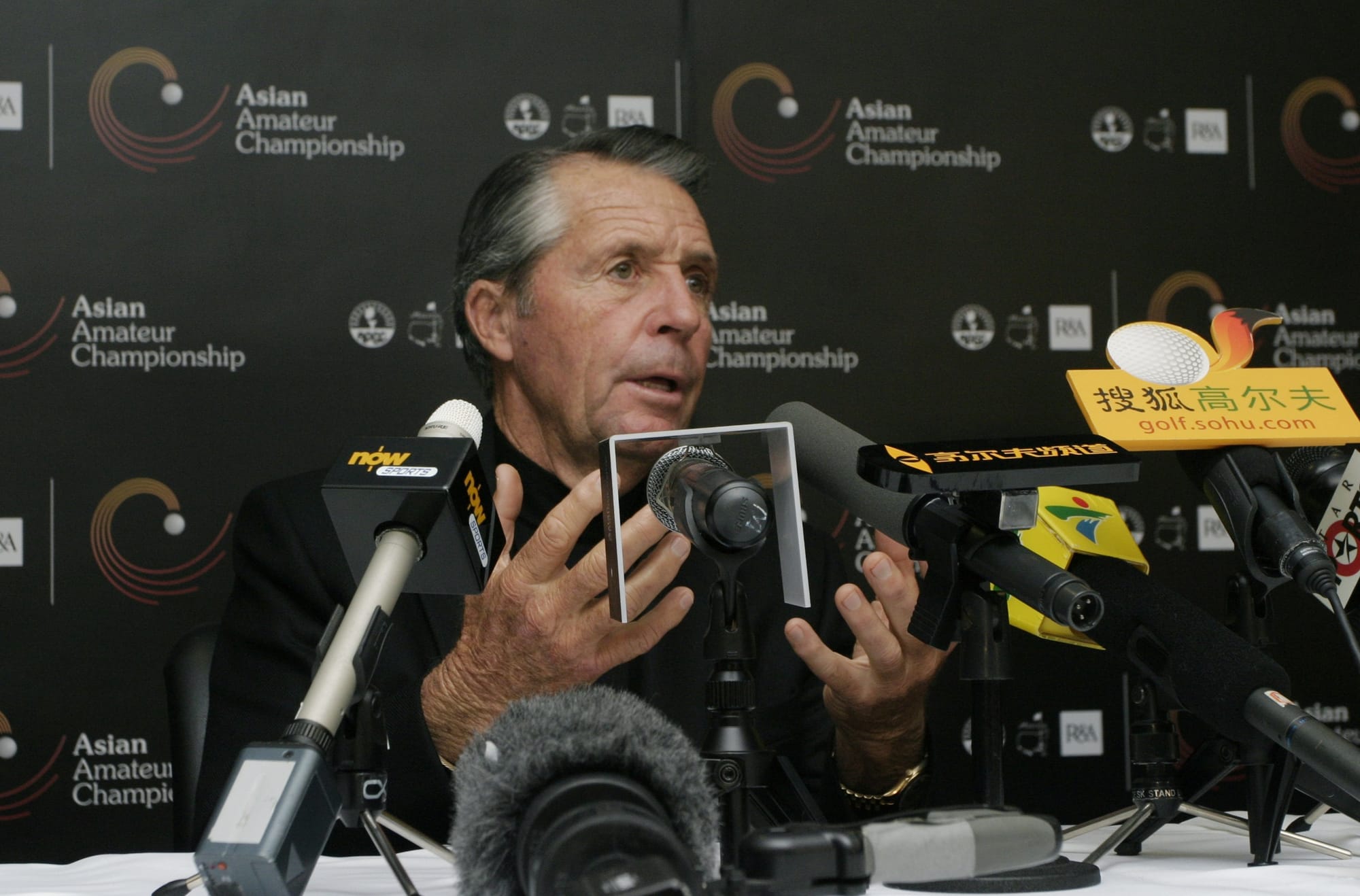 South African golfing great Gary Player graced the first Asia-Pacific Amateur Championship with his presence.
