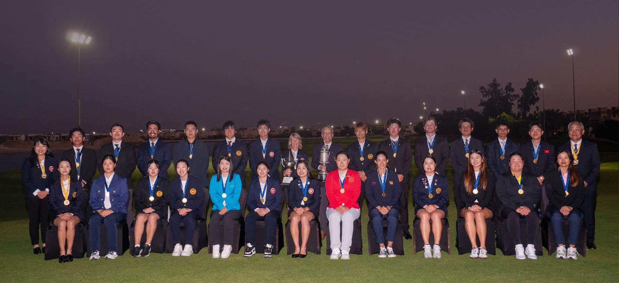 The triumphant Asia-Pacific Golf Confederation teams.
