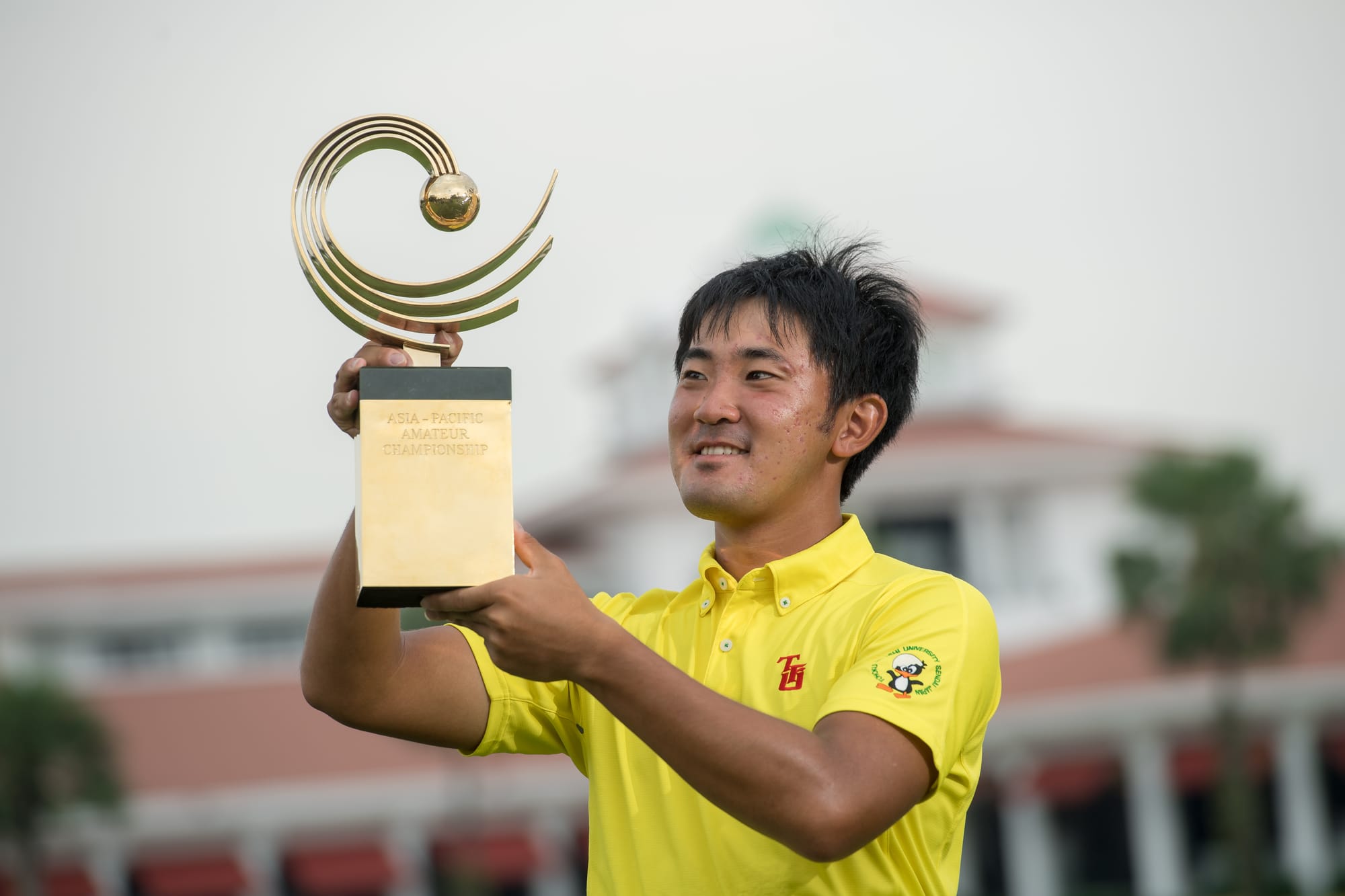 Takumi Kanaya triumphed in the 2018 Asia-Pacific Amateur Championship at Singapore's Sentosa Golf Club. 