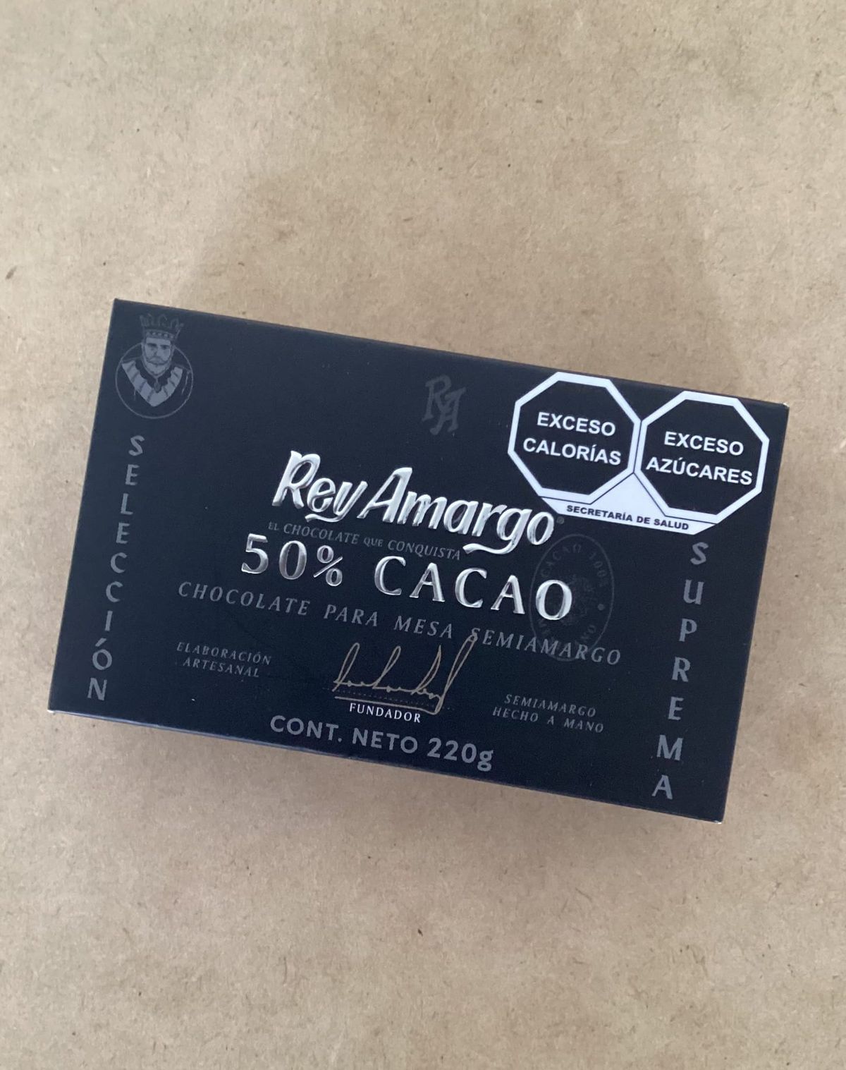 Chocolate de mesa con 50% cacao y el último mago