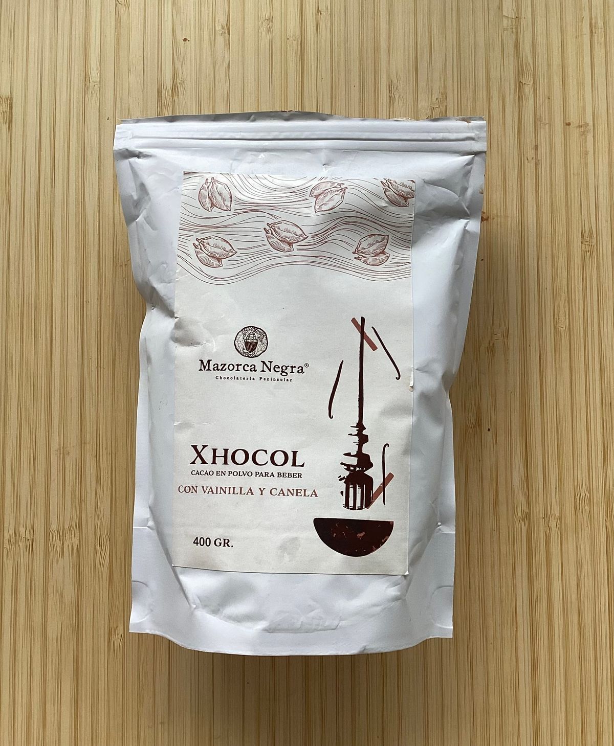 Cacao en polvo de la última frontera y mangas gastronómicas