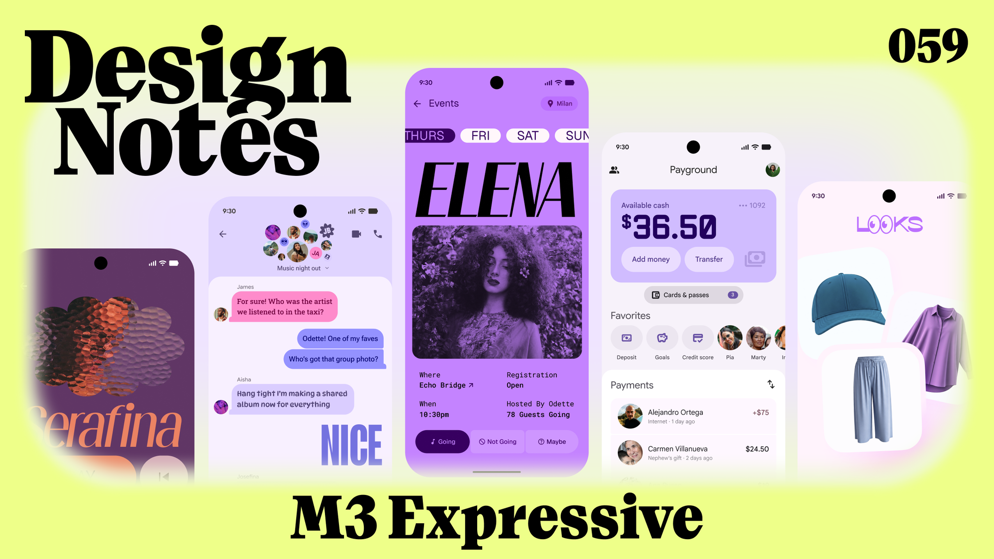 Material Design Gets Expressive: Aneesha Kommineni, Andy Stewart, and Michael Gilbert
