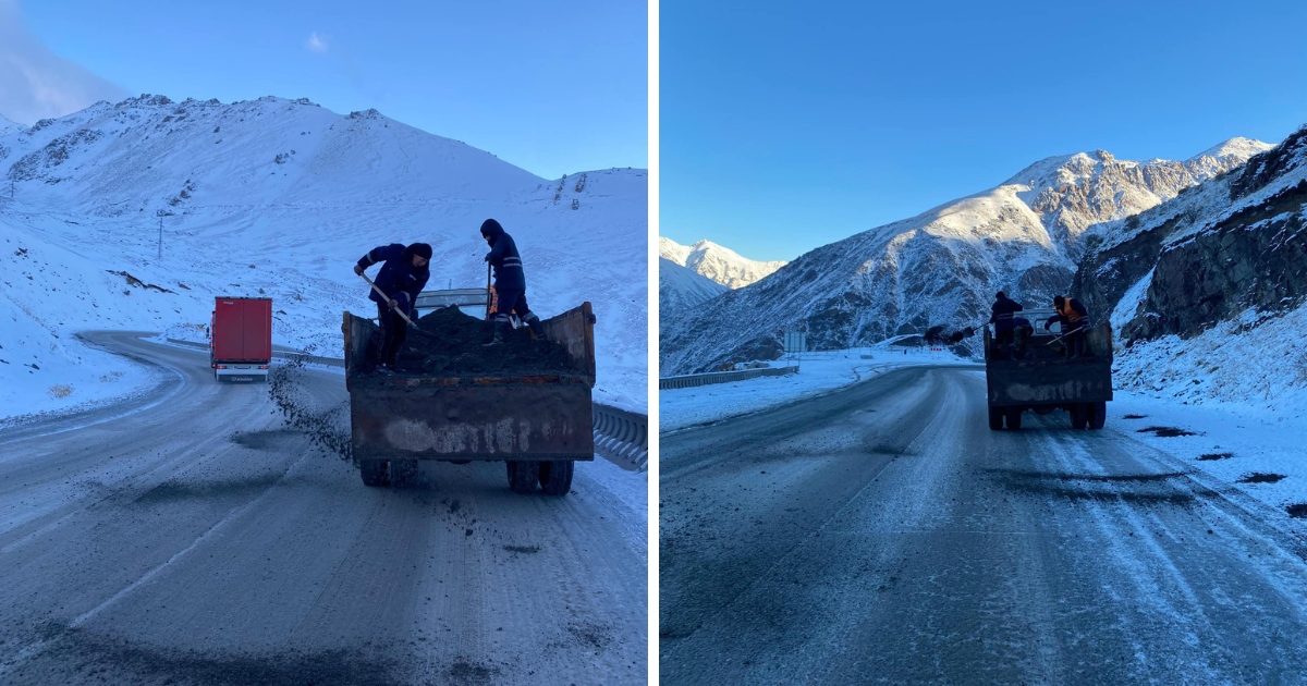 На перевале Тоо-Ашуу сняли ограничение на проезд грузовиков