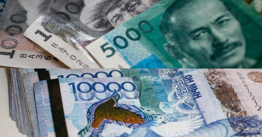 Тенге вырос до пяти к сому – официальные курсы валют