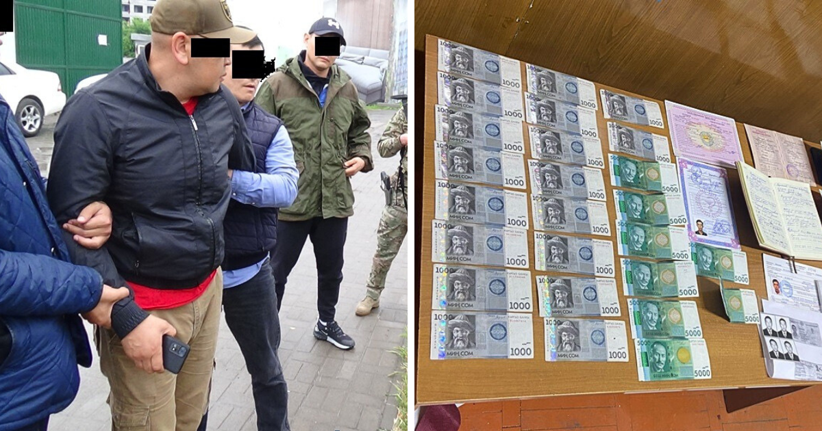 В Бишкеке задержали офицера военного комиссариата за взятки с призывников