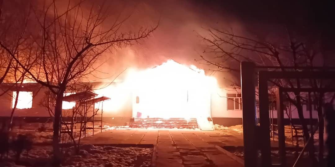 В Тогуз-Торо произошел пожар в школе