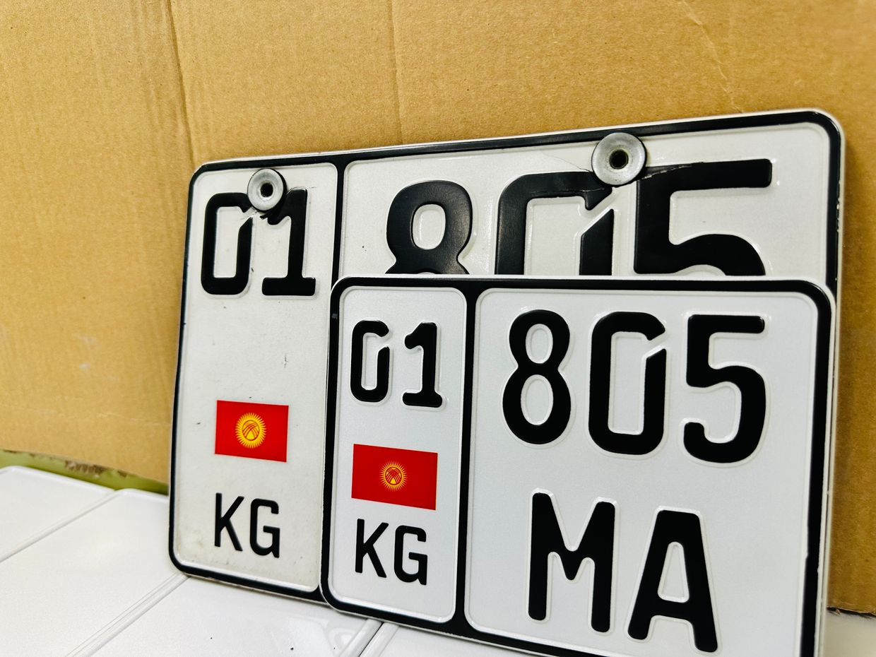В Кыргызстане начали выдавать новые госномера для мотоциклов