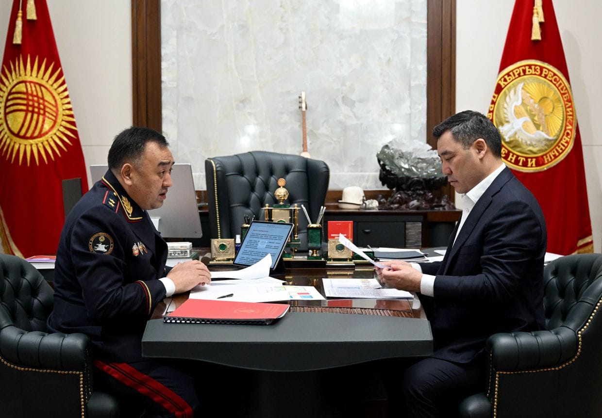 Ниязбеков доложил Жапарову о сокращении уровня преступности на 69%