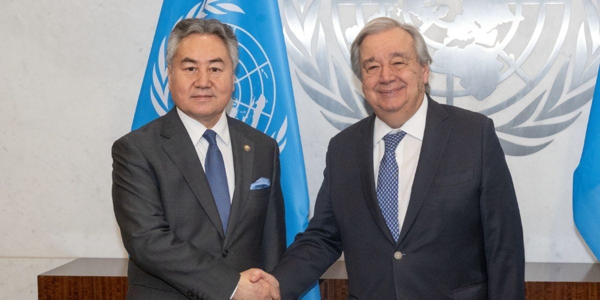 Встреча главы МИД КР с генсеком ООН. Фото: МИД.