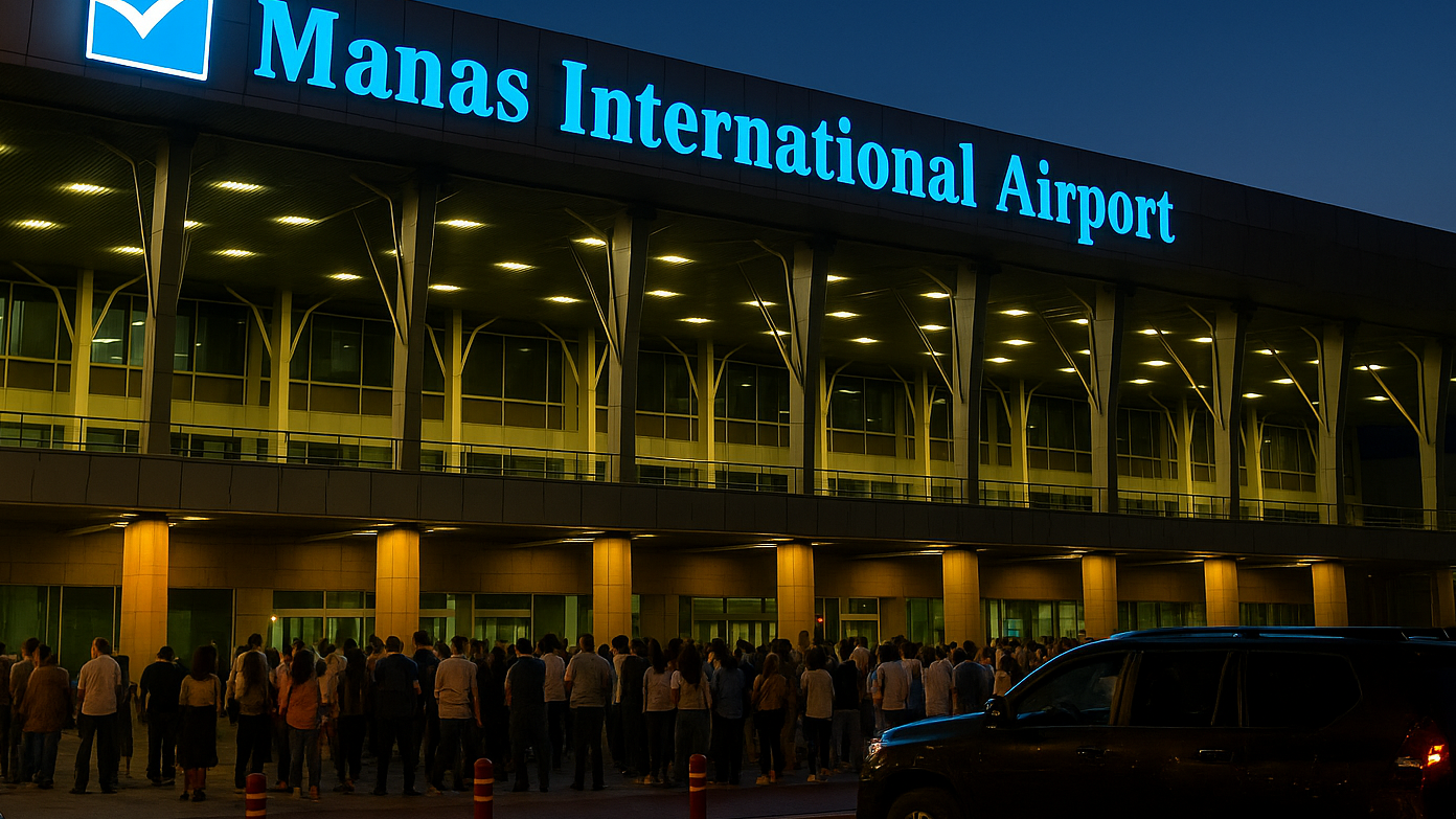 Скопление людей в аэропорту «Манас»: в ГУВД Чуйской области прокомментировали ситуацию