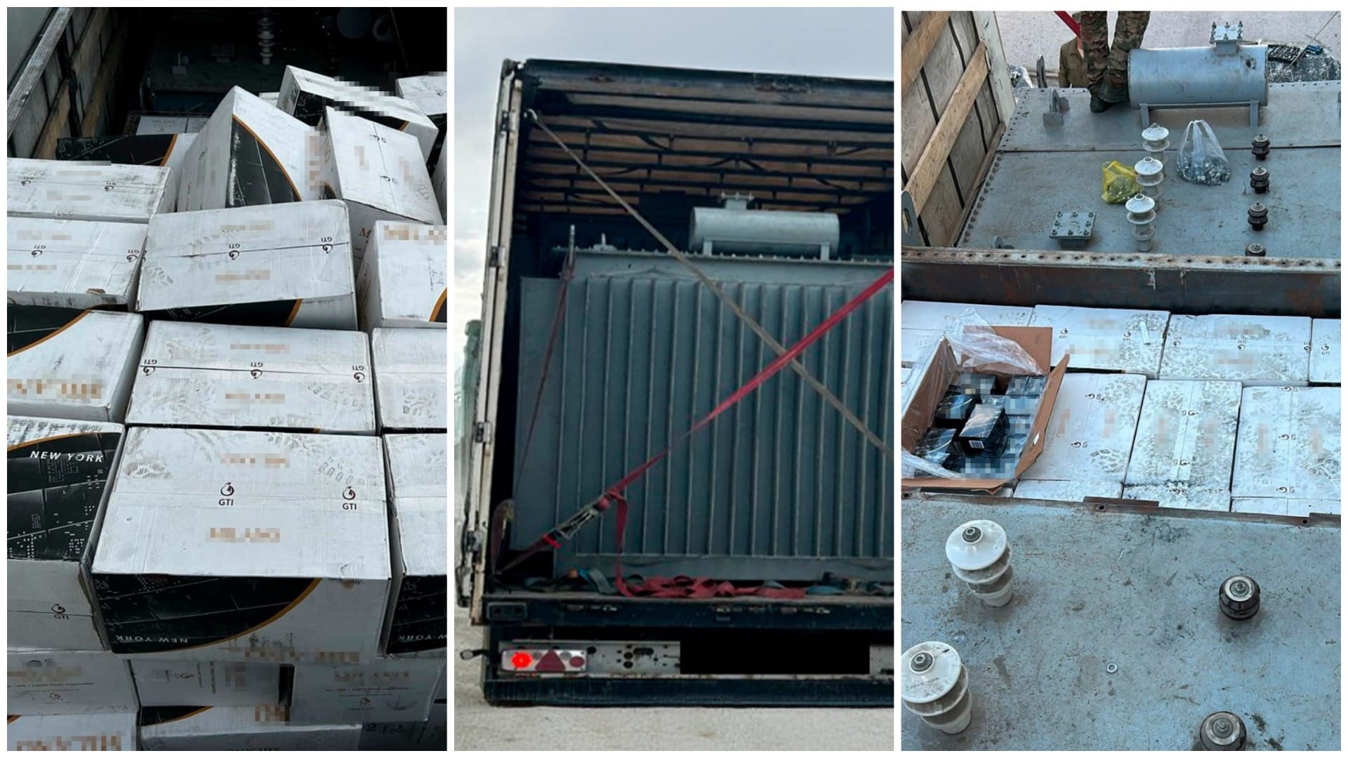 Изъятые на границе сигареты на 233 млн тенге. Фото: КНБ РК.