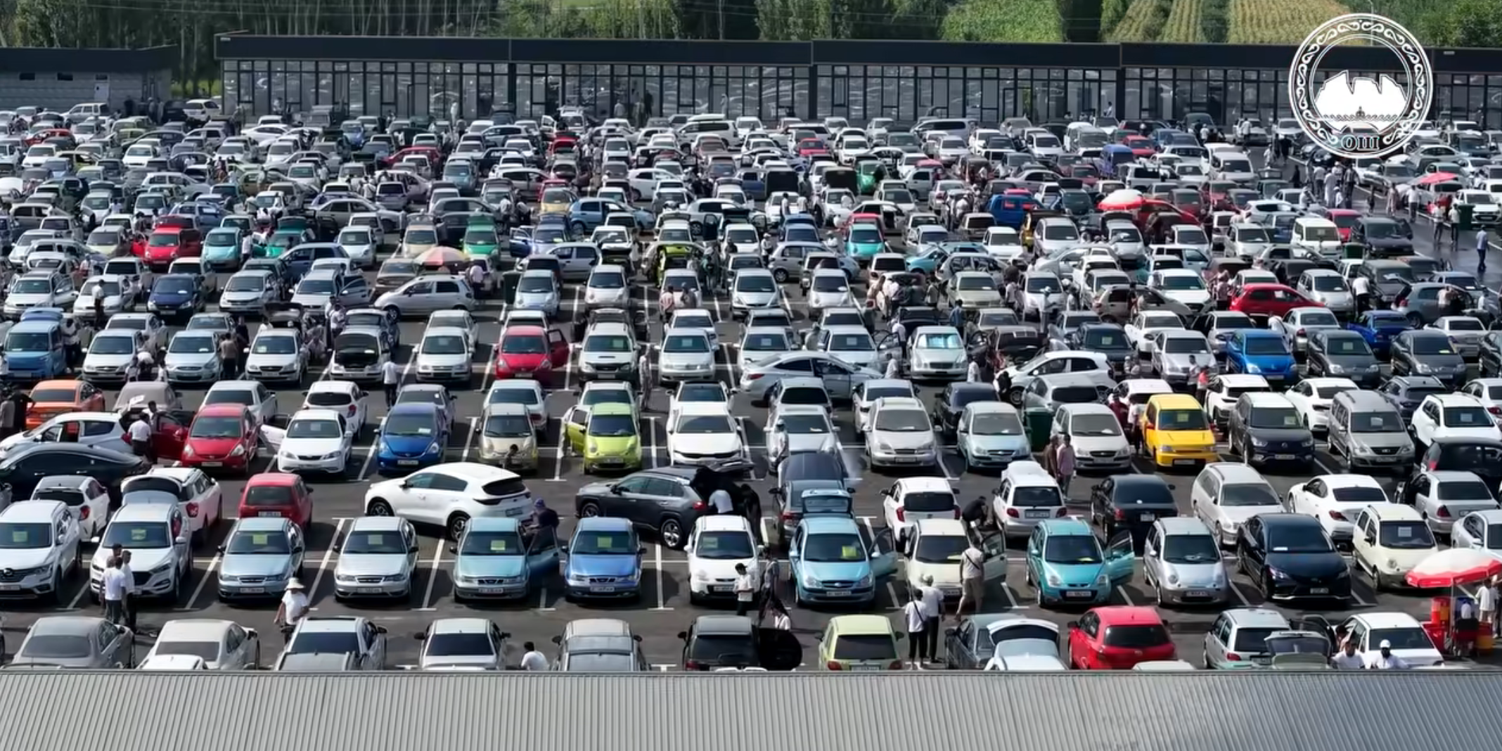 Как выглядит авторынок в Оше после реконструкции? Видео