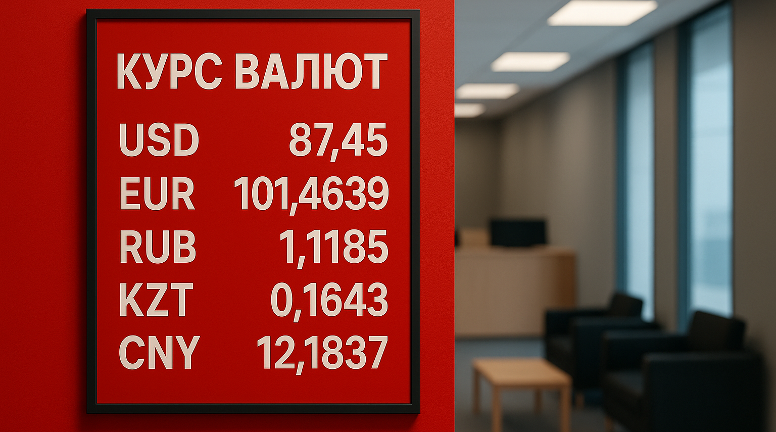 Курсы валют Нацбанка КР на 18 июля 2025 года.