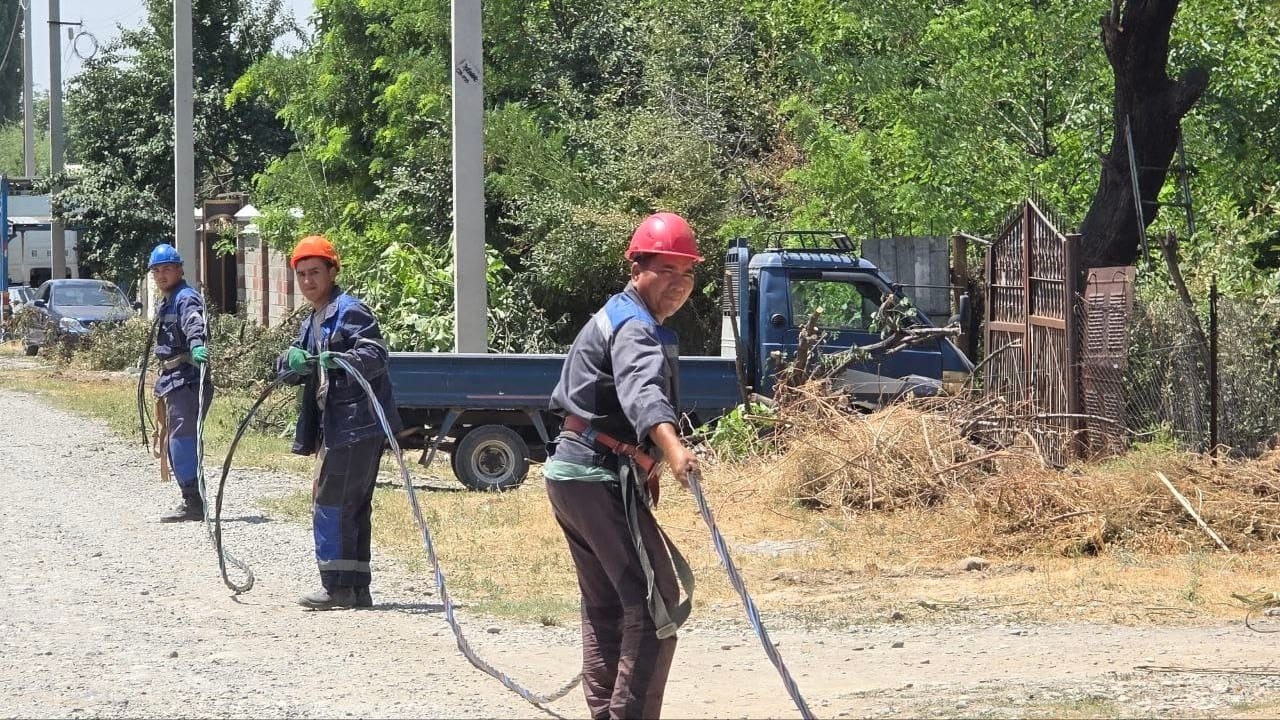 В Сузакском районе проложат 42 км новых воздушных линий СИП