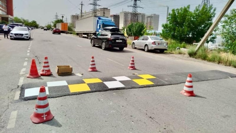 В Бишкеке устанавливают десятки новых «лежачих полицейских» — список улиц