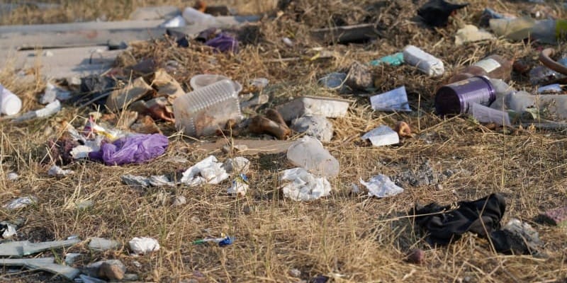 Свалка на территории БСР в МТУ «Новопавловка». Фото: мэрия Бишкека.