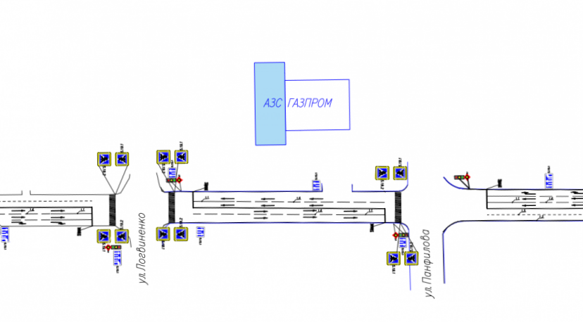Новая схема движения. Изображение: мэрия Бишкека.