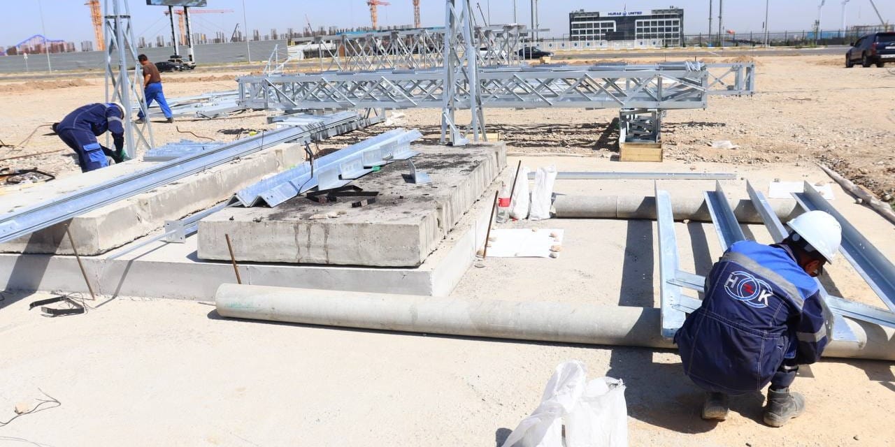 В НЭСК показали, как строят подстанцию «Мурас» на юго-западе Бишкека