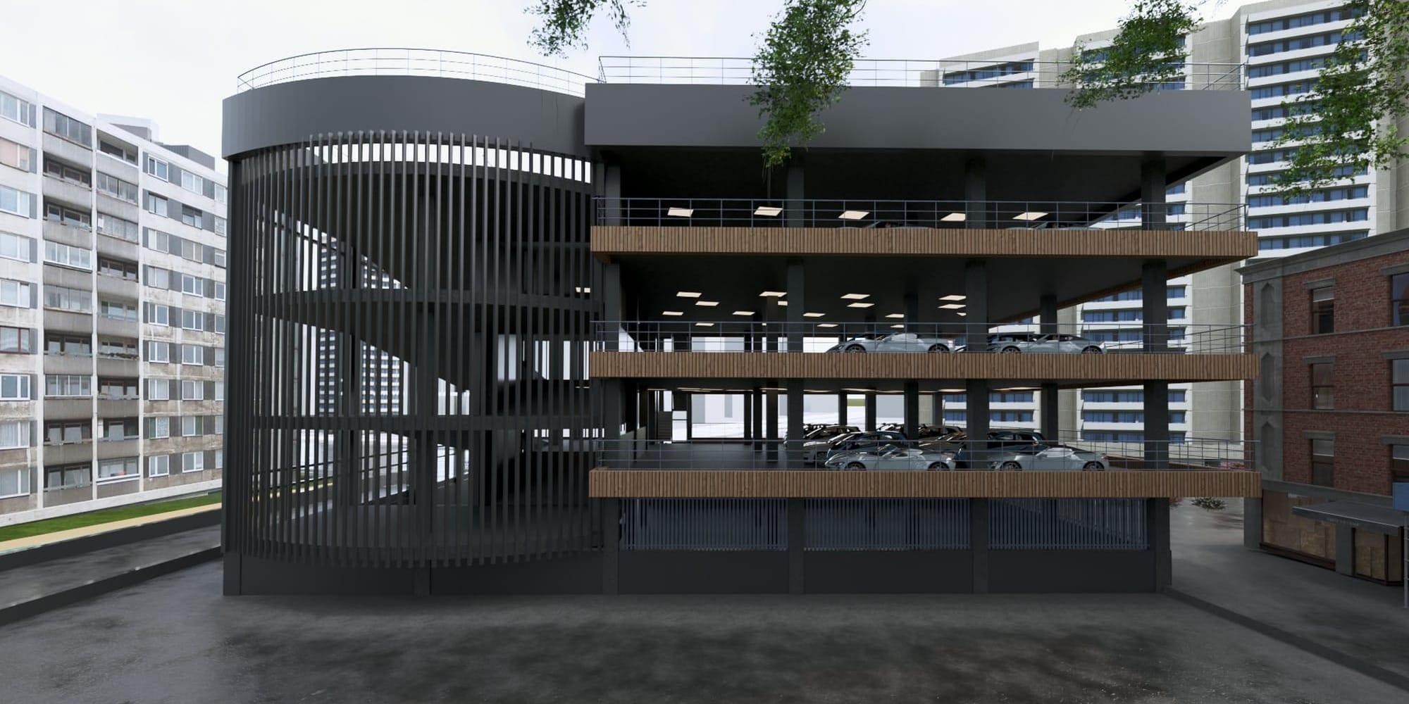 В Оше построят многоуровневую парковку – мэрия показала эскиз проекта