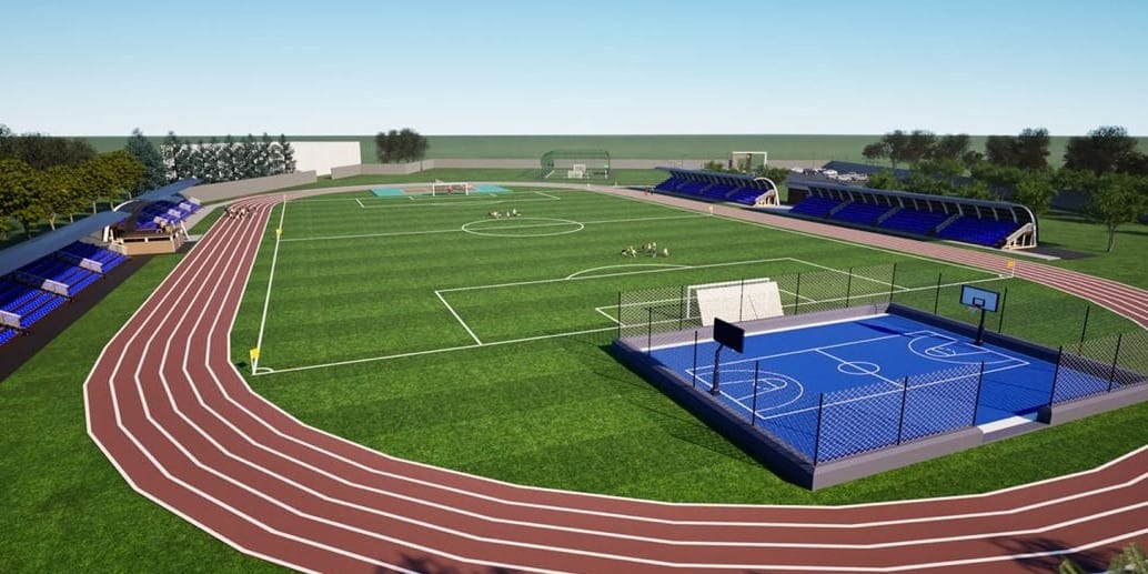 Минстрой представил эскиз нового стадиона в Кемине