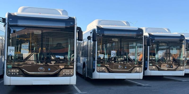 В Бишкек доставили 95 новых 12-метровых автобусов большой вместимости