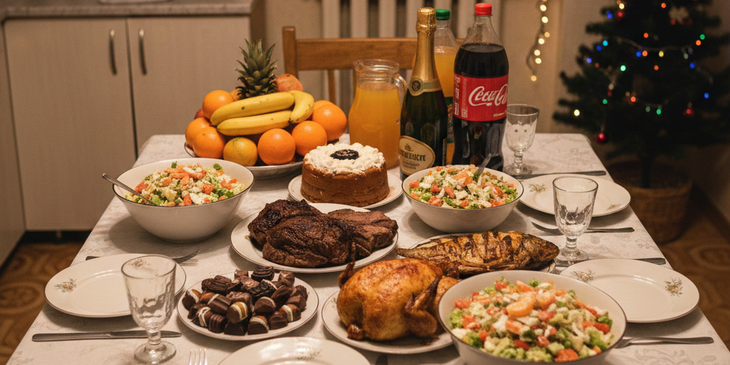 Базовый минимум: во сколько обойдется новогодний стол бишкекчанам