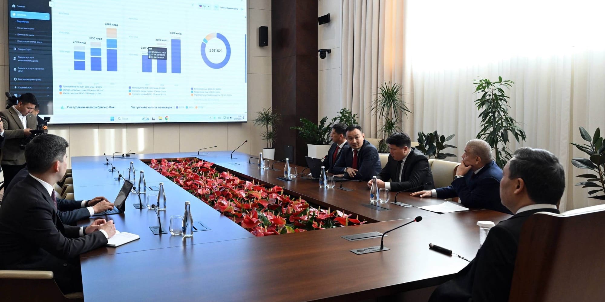 Садыру Жапарову представили новую налоговую систему «Салык Күзөт»