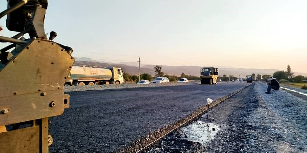 На дороге Бишкек – Кунтуу – Шопоков продолжают реконструкционные работы