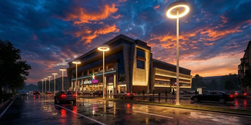 У Bishkek Park появились «умные» прожекторы с Wi-Fi