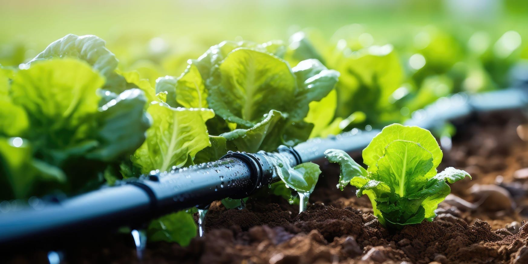 В Лейлекском районе запустили систему капельного орошения на 100 га