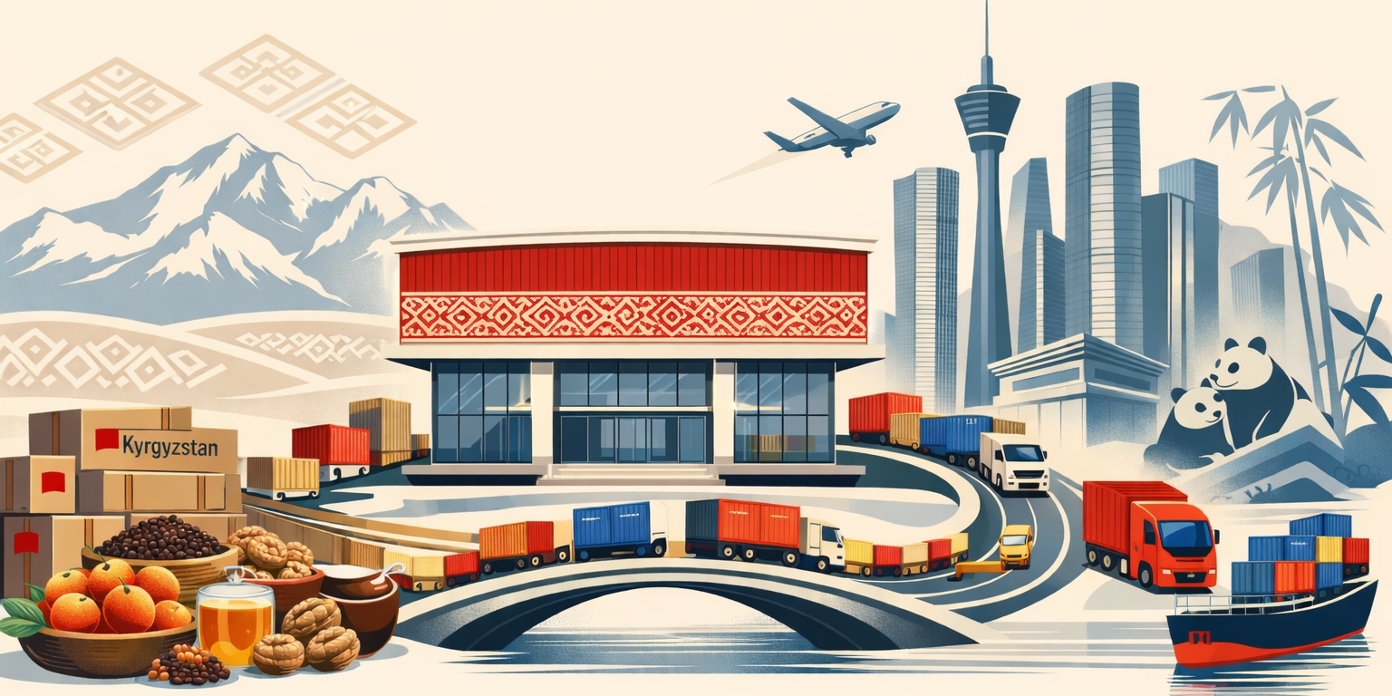 Торговый дом и авиарейс: Кыргызстан расширяет связи с китайским Чэнду