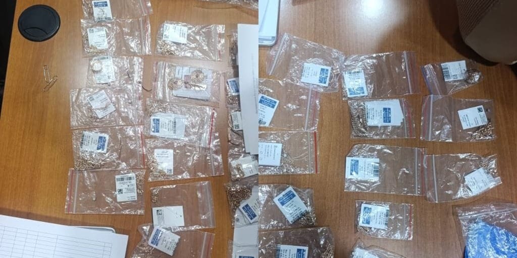 ГНС задержала партию золотых изделий на 1 млн сомов в аэропорту Оша