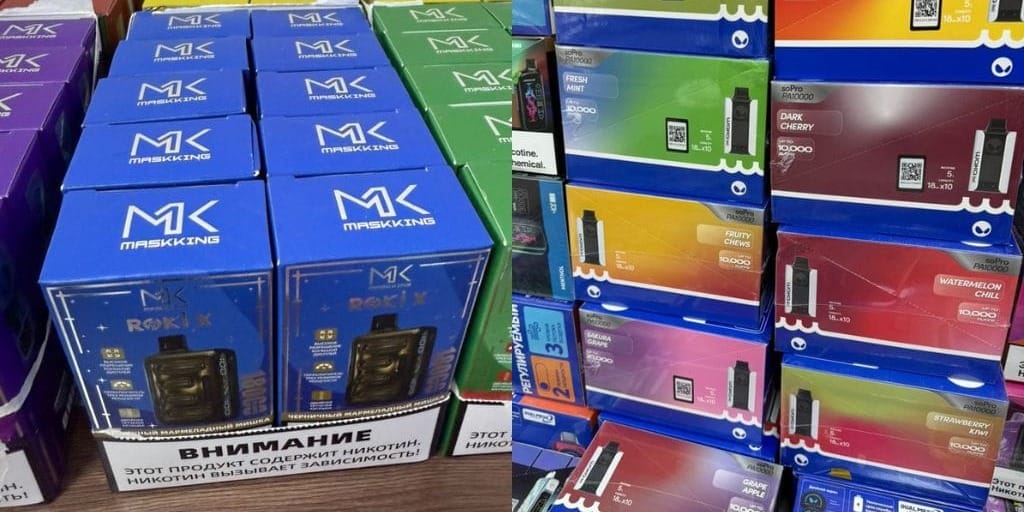 В Бишкеке изъяли 3 тысячи запрещенных вейпов на 3 млн сомов