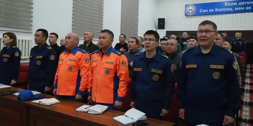 В Баткенской области проходят учения МЧС по селям и наводнениям