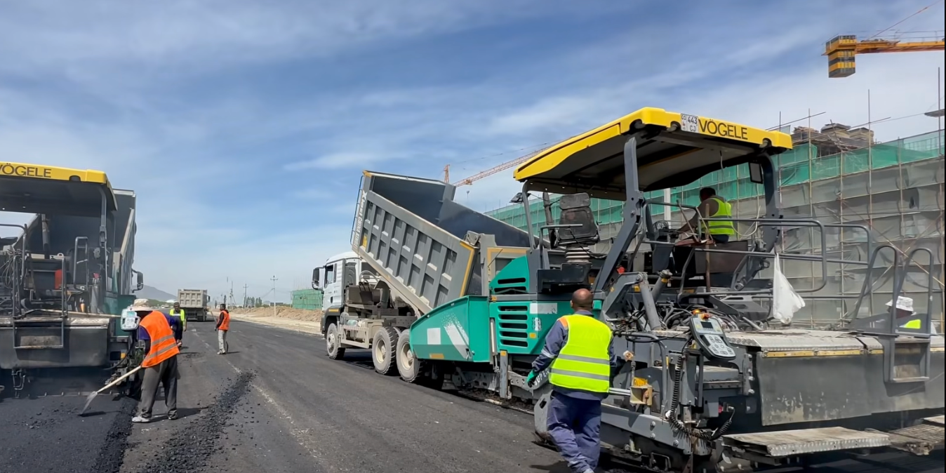 В Оше начали реконструкцию 10.6 км улицы Осмонова