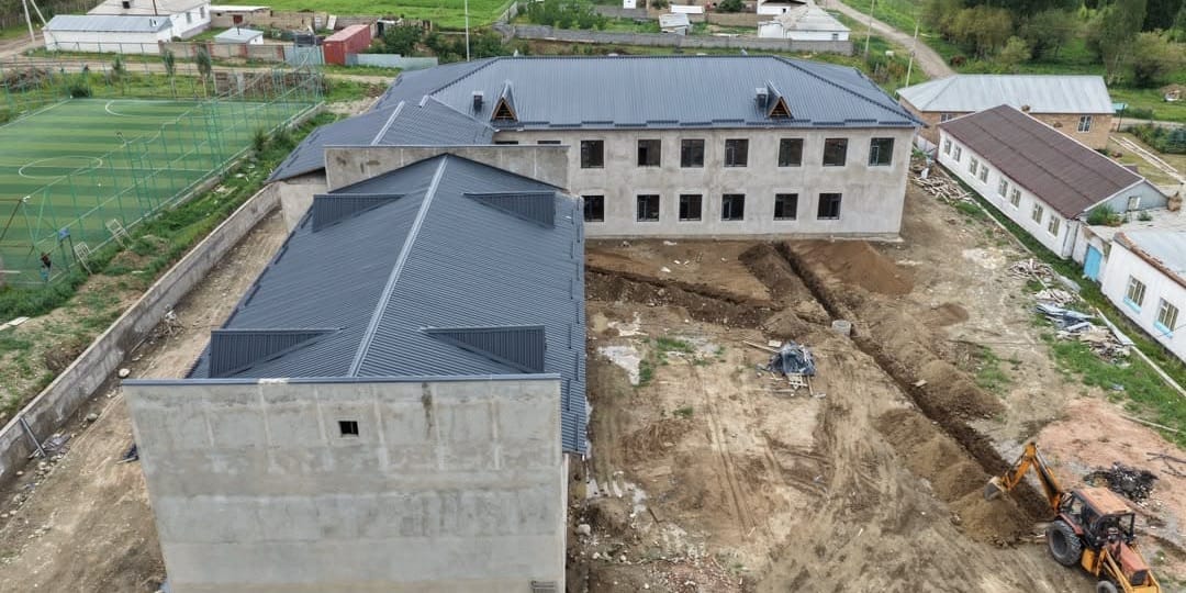 В селе Калкагар строят школу на 150 учеников