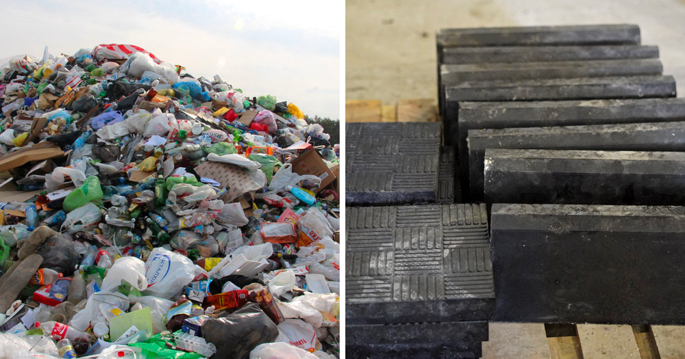 Мусороперерабатывающий завод в Караколе производит из отходов бордюры и трубы изображение публикации