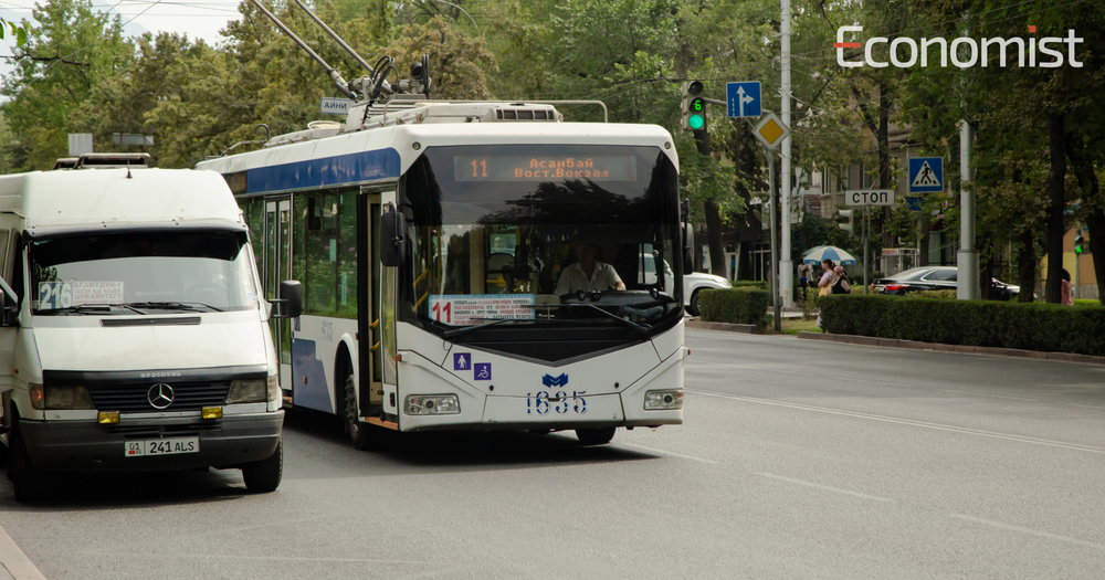 Общественный транспорт Бишкека покрывает лишь 41% от объема пассажирских перевозок изображение публикации
