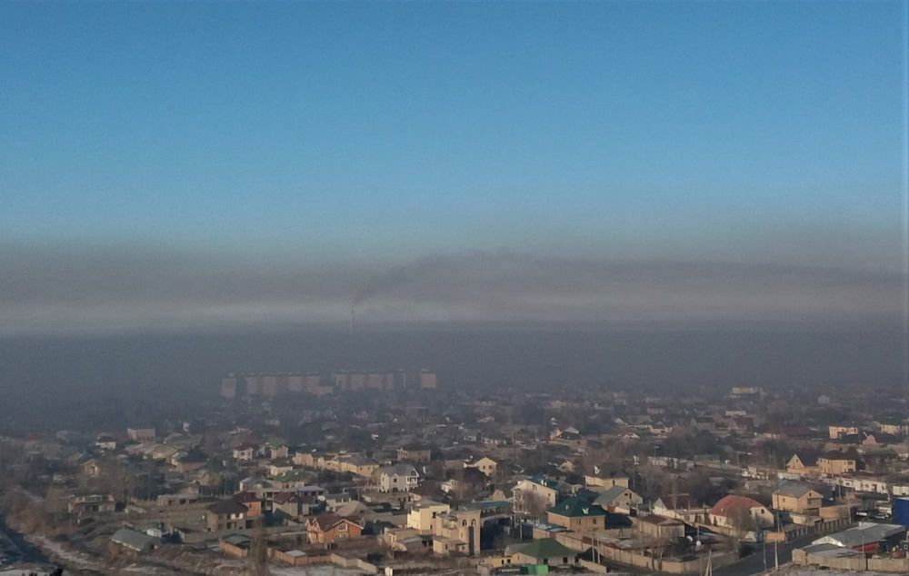 Смог окутал Талас - загрязнение воздуха достигло особо вредного уровня изображение публикации