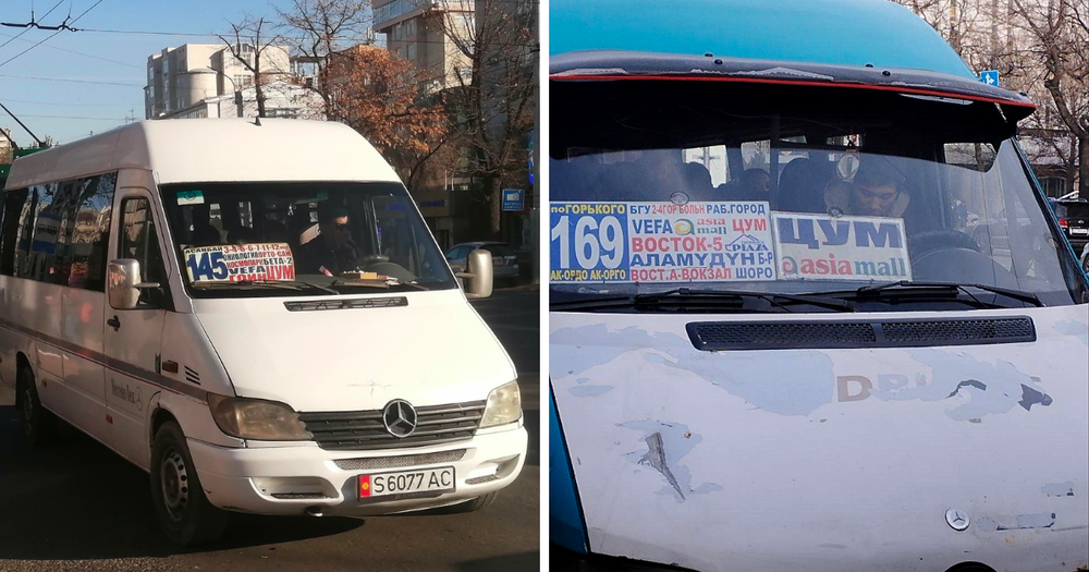 В Бишкеке маршрутки №145 и №169 заменили автобусами изображение публикации