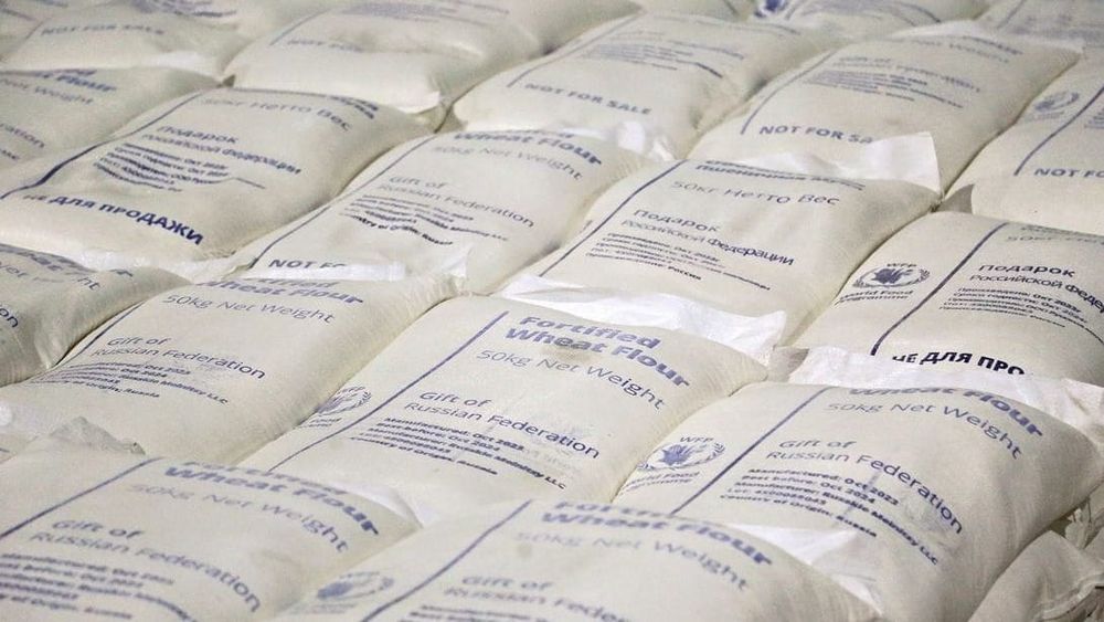 Россия поставила 202 тонны муки в Кыргызстан в качестве гуманитарной помощи изображение публикации