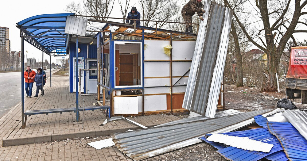 Вдоль трассы Бишкек – Чалдовар провели демонтаж незаконных торговых точек изображение публикации