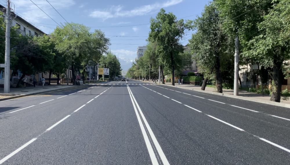 Завтра после ремонта в Бишкеке откроют еще один отрезок улицы Байтик Баатыра изображение публикации