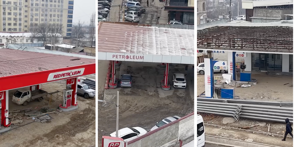 В Оше сносят заправки Red Petroleum и «МПА» для строительства развязки изображение публикации