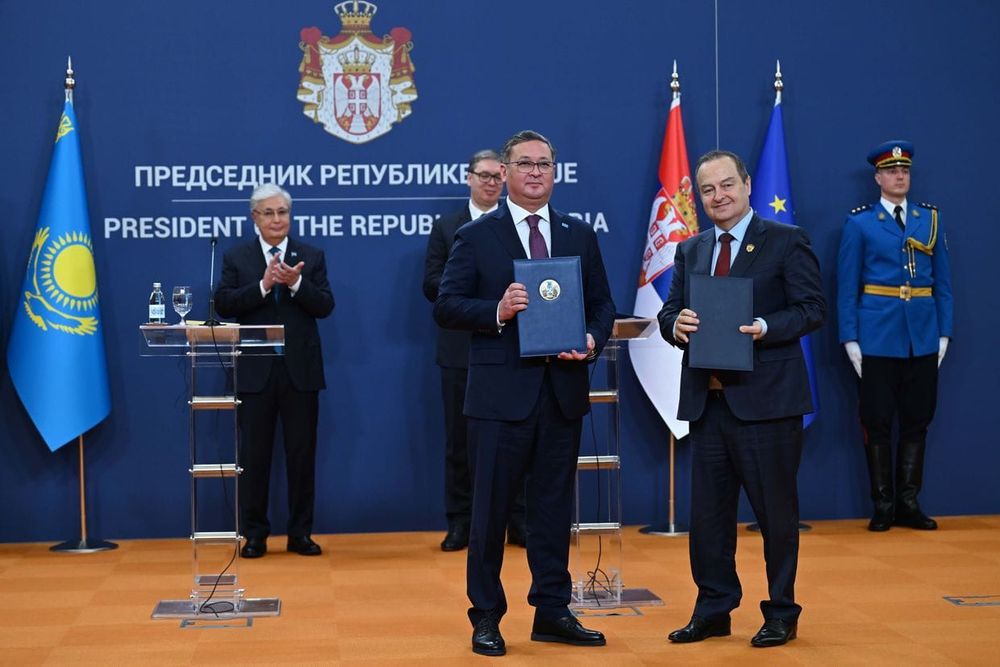 Казахстан и Сербия подписали соглашения по обороне, туризму и космосу изображение публикации