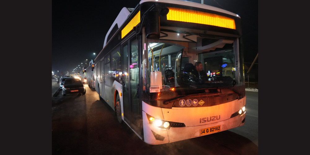 В Бишкек начали прибывать 68 новых автобусов ISUZU – ФОТО изображение публикации