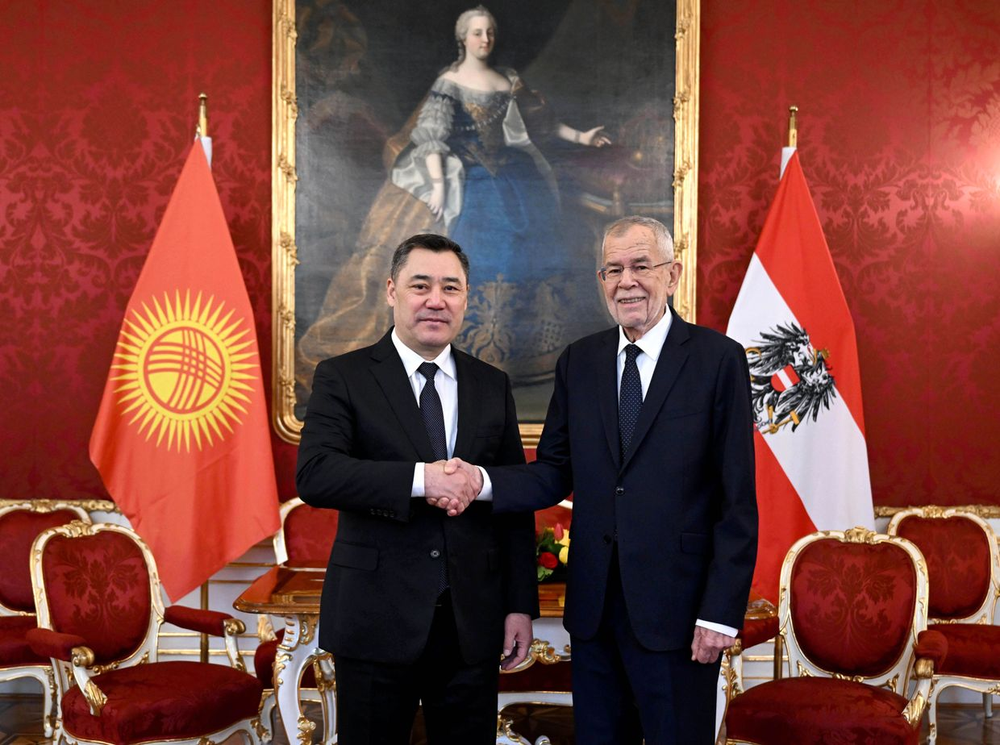 Садыр Жапаров и Ван дер Беллен обсудили укрепление партнерства изображение публикации