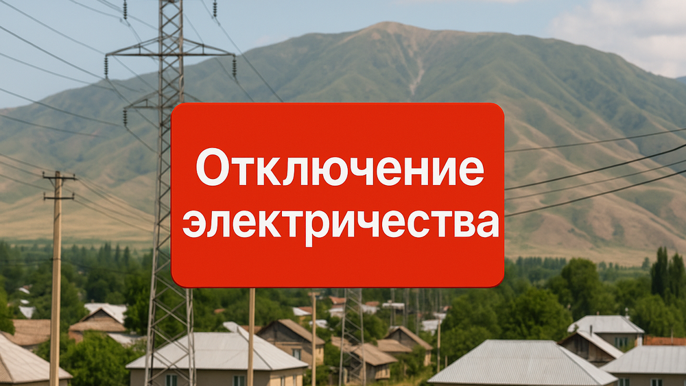 Отключение электроэнергии по областям Кыргызстана — полный график на 30 мая изображение публикации