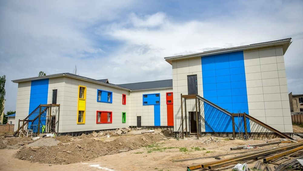 В микрорайоне «Учкун» достраивают детсад — мэр Бишкека поручил ускорить работы изображение публикации